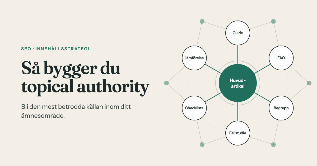 Så bygger du topical authority inom SEO